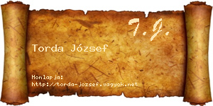 Torda József névjegykártya