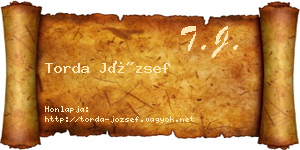 Torda József névjegykártya